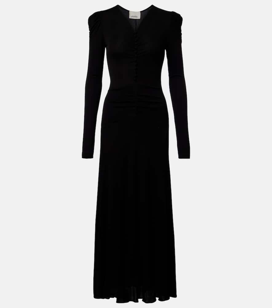 isabel marant nejma gathered midi dress