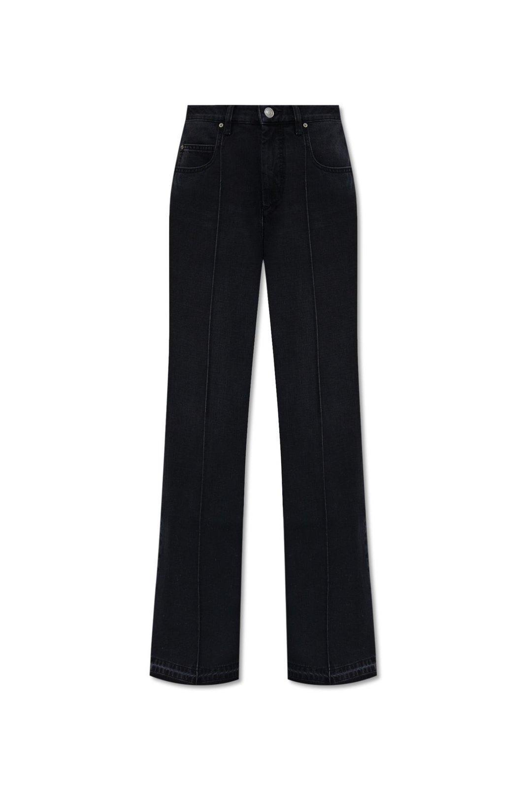 isabel marant noldy logo-patch jeans