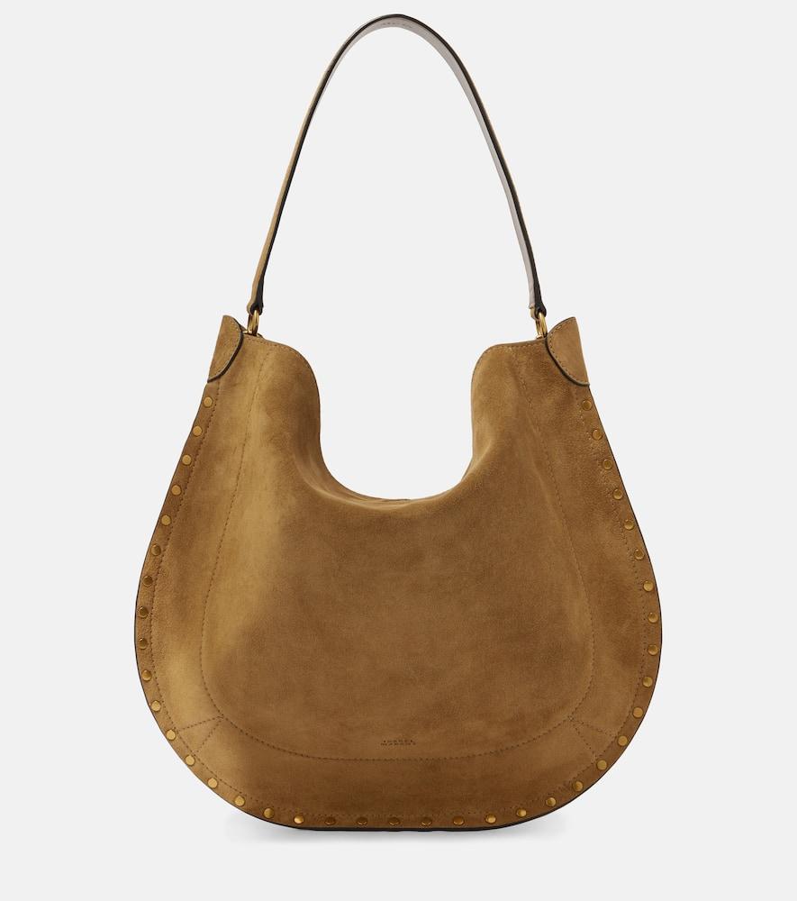 isabel marant oskan large suede shoulder bag