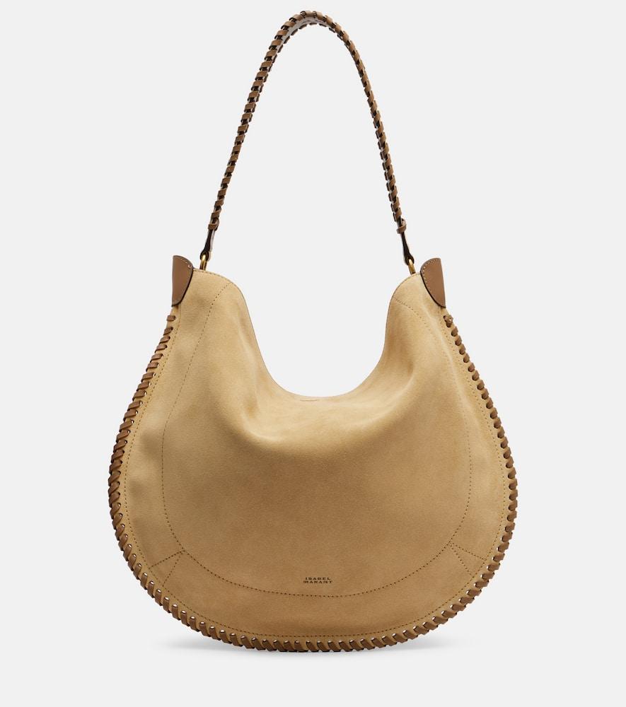 isabel marant oskan medium suede shoulder bag
