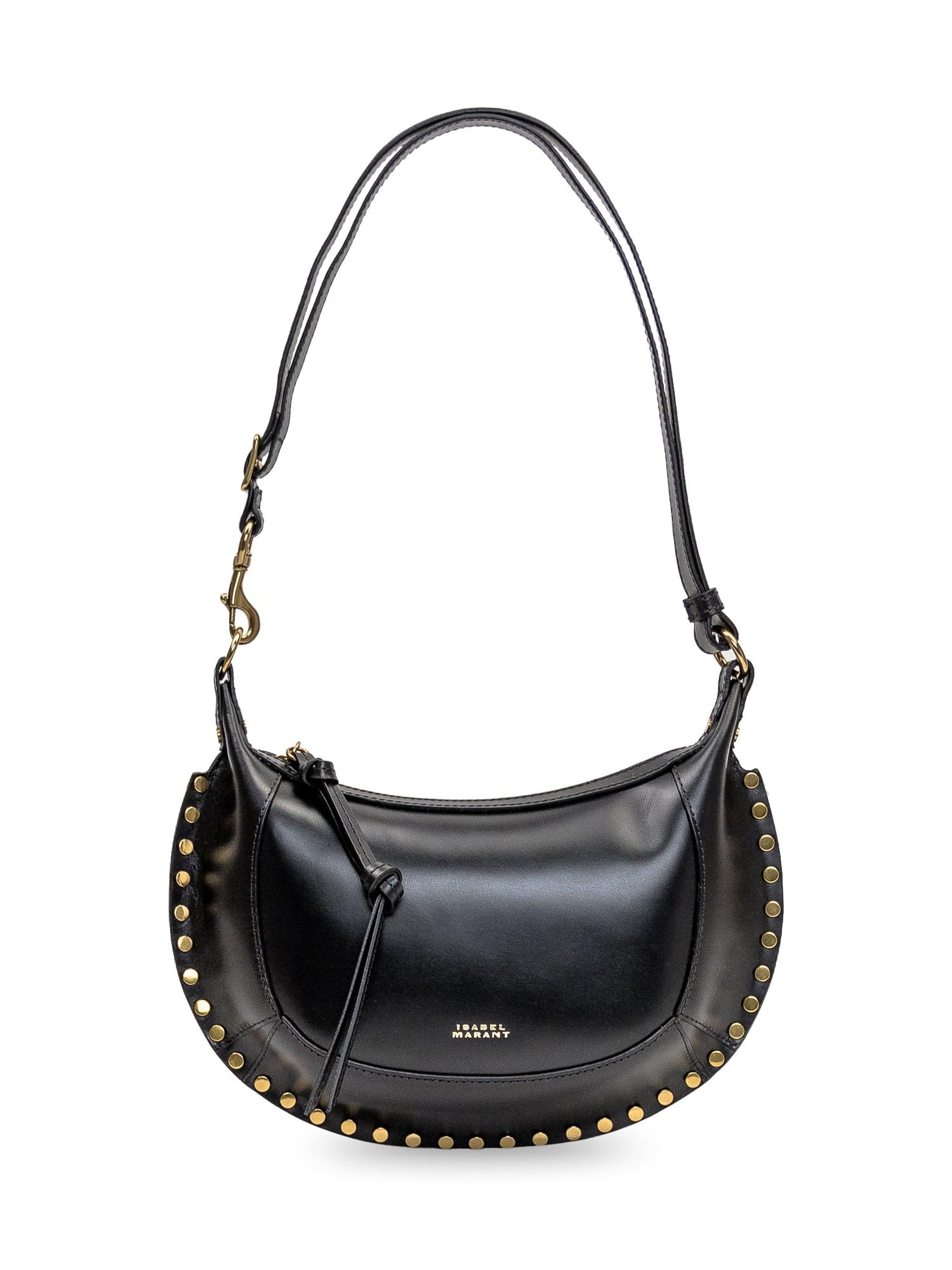 isabel marant oskan moon leather shoulder bag