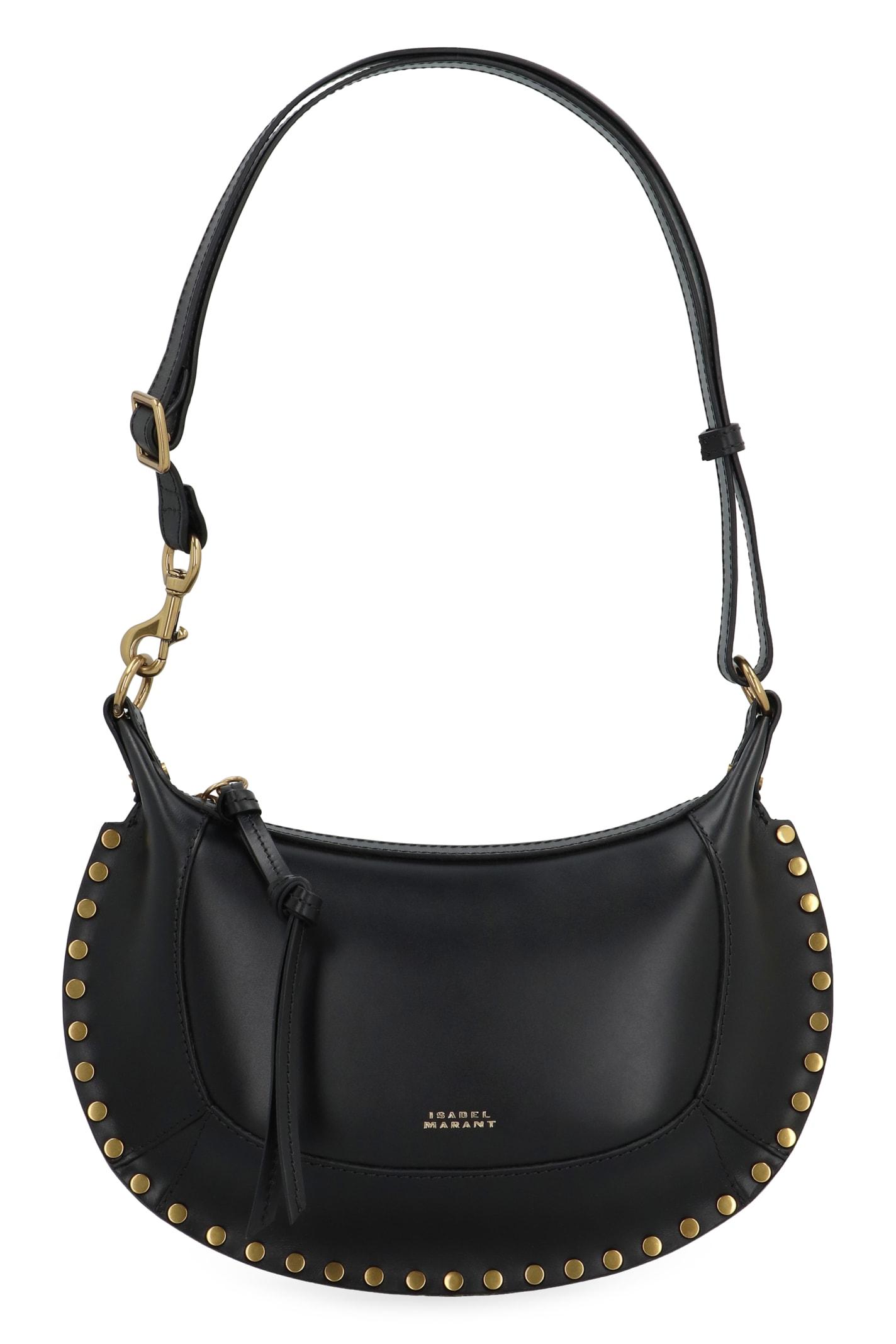 isabel marant oskan moon leather shoulder bag