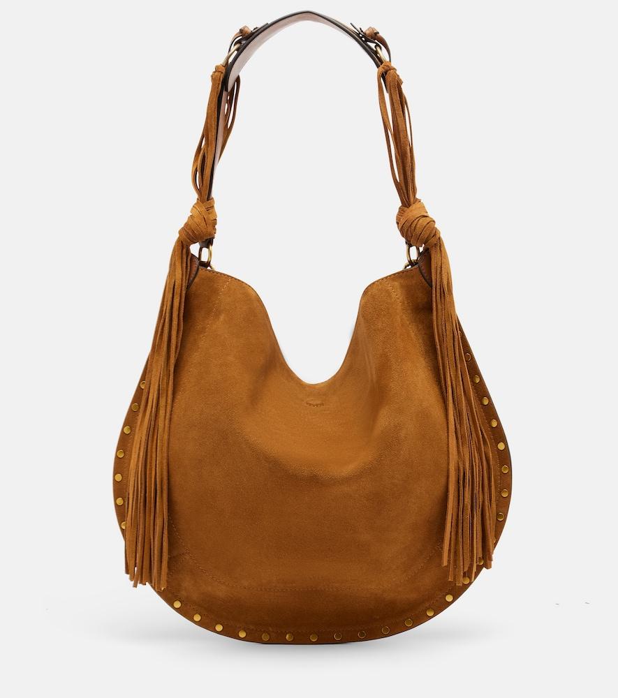 isabel marant oskan soft large suede shoulder bag