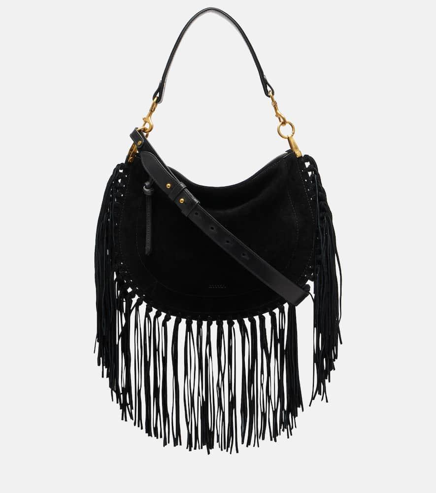 isabel marant oskan soft small suede shoulder bag