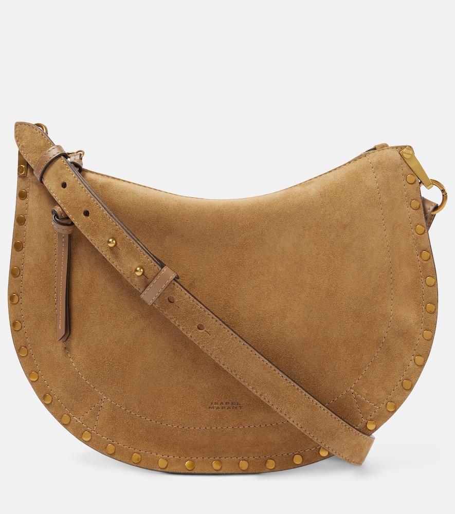 isabel marant oskan soft zipped suede shoulder bag