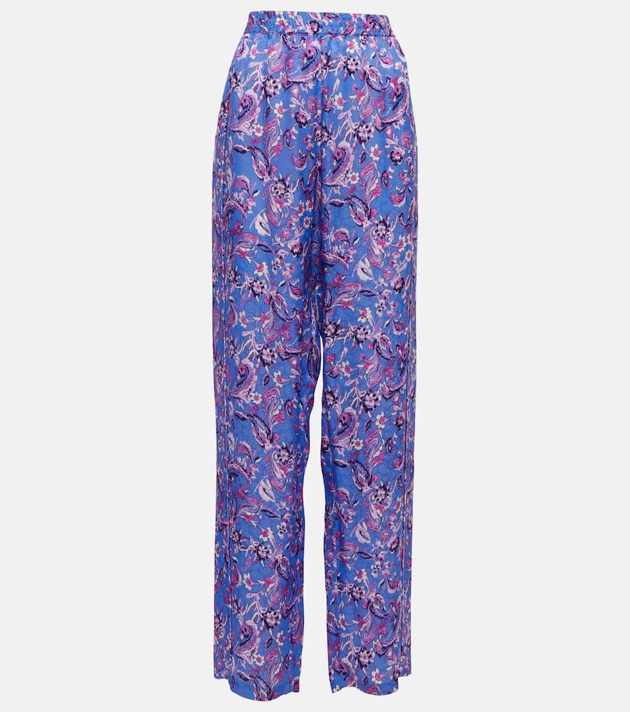 isabel marant piera printed silk