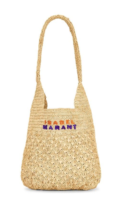 isabel marant praia small bag in tan.