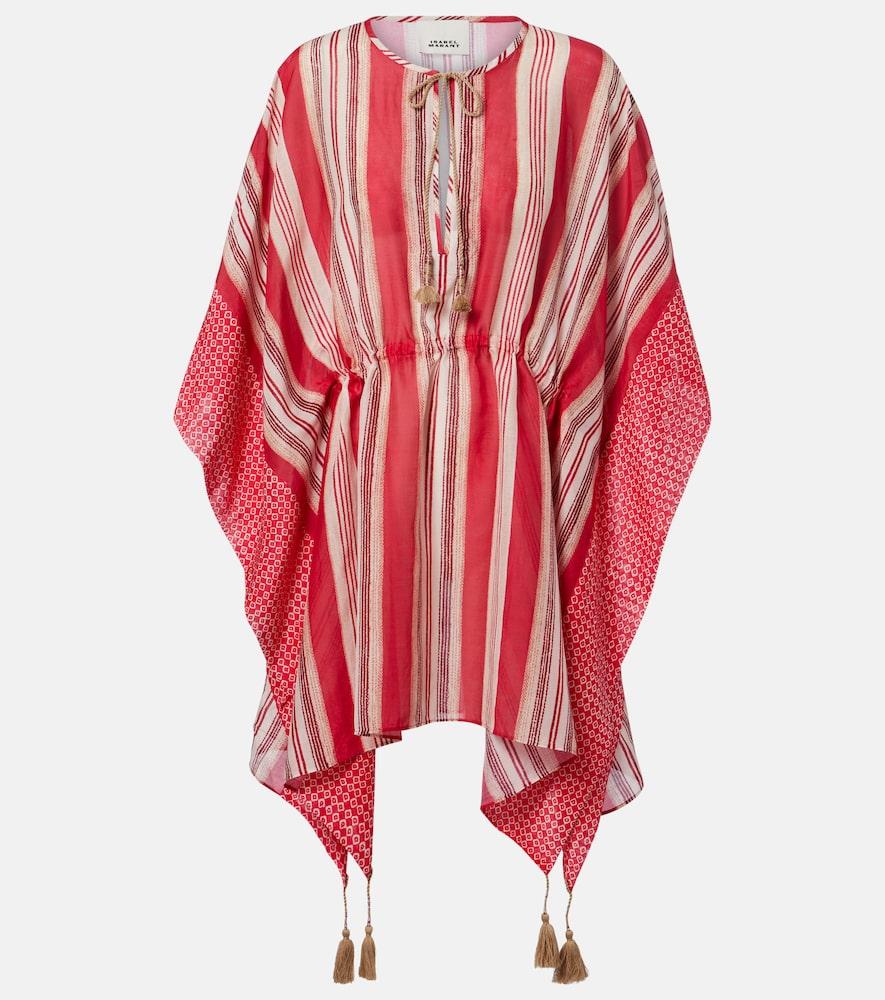 isabel marant printed cotton and silk kaftan