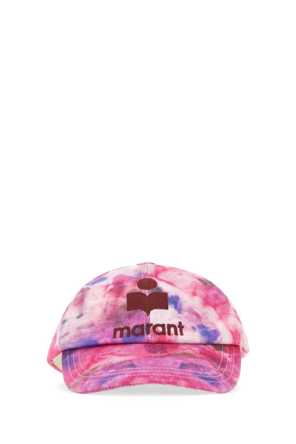 isabel marant printed cotton tyron baseball cap