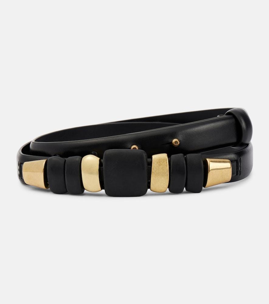 isabel marant raissa beaded leather belt