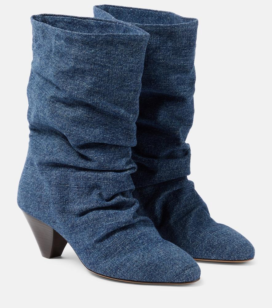 isabel marant reachi denim ankle boots