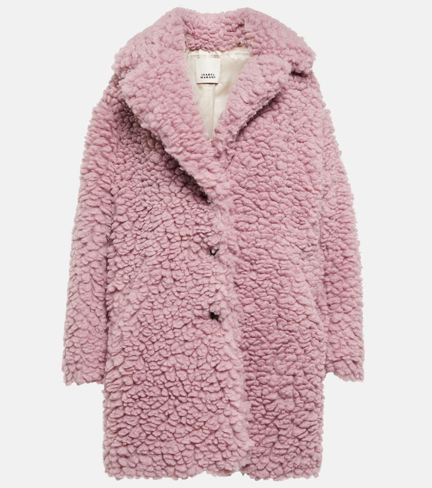 isabel marant sabrinega teddy coat