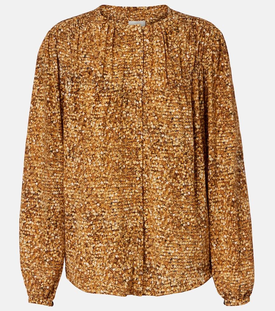 isabel marant sally printed silk