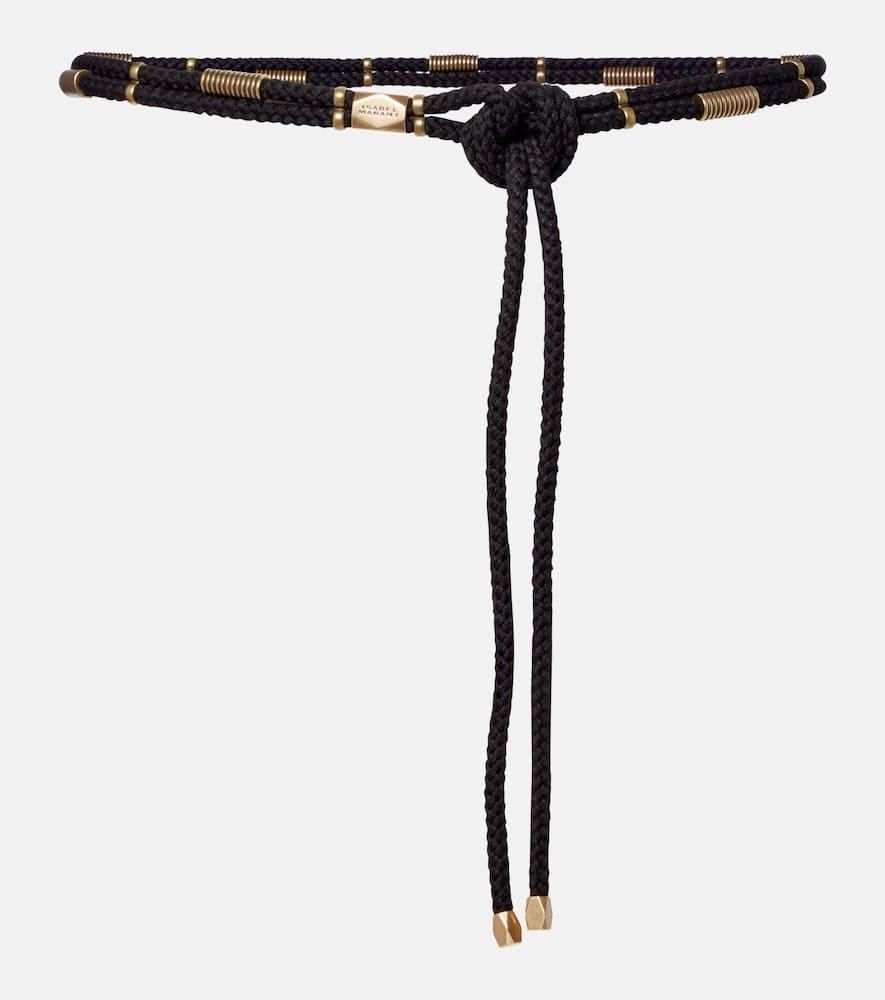 isabel marant sayka embellished braided belt