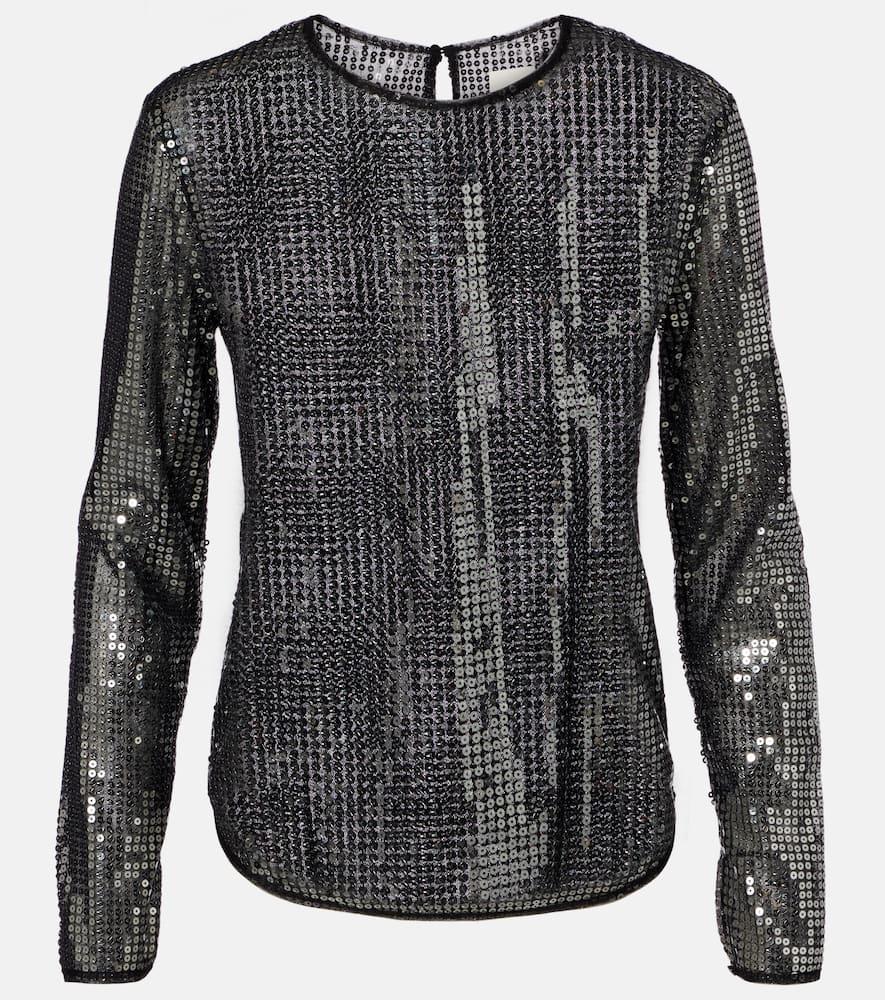 isabel marant sequined top