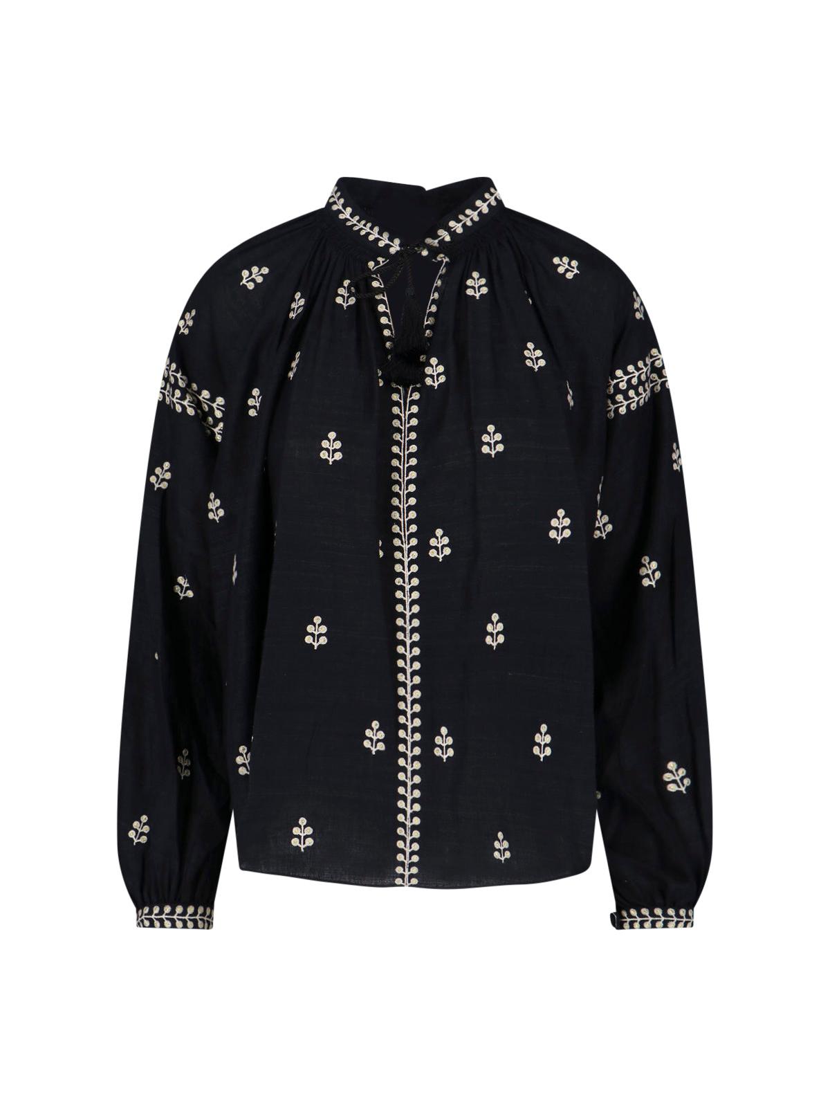 isabel marant shirts black main material: silk - women