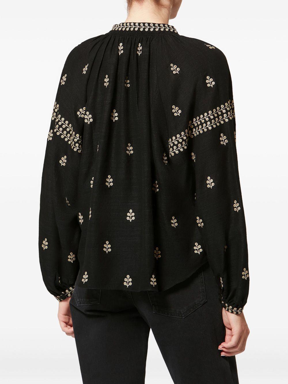 isabel marant shirts black silk - women