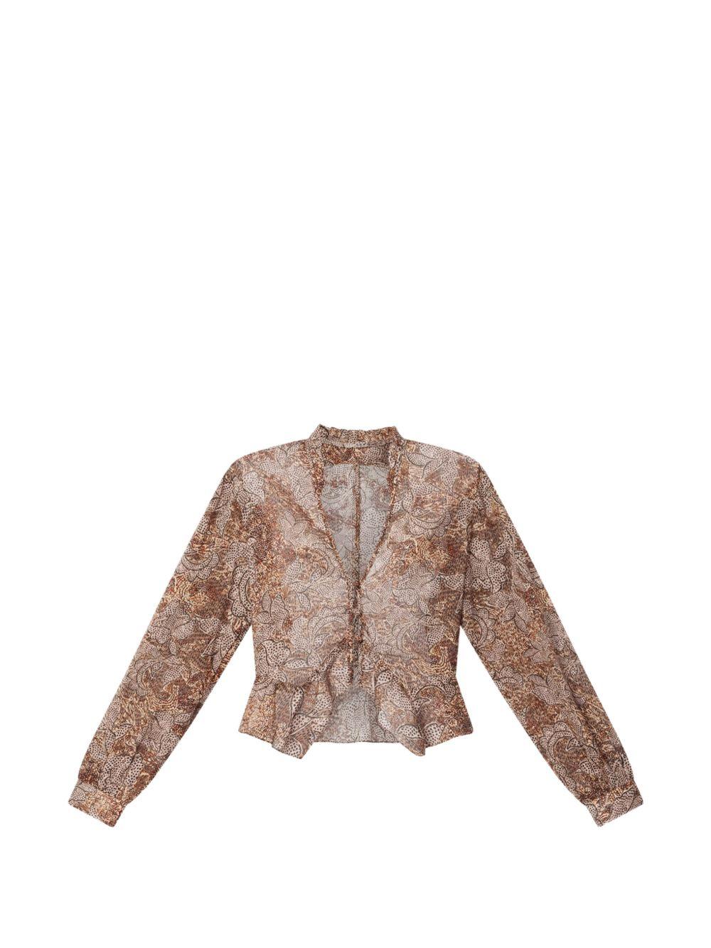isabel marant shirts ochre cotton - women