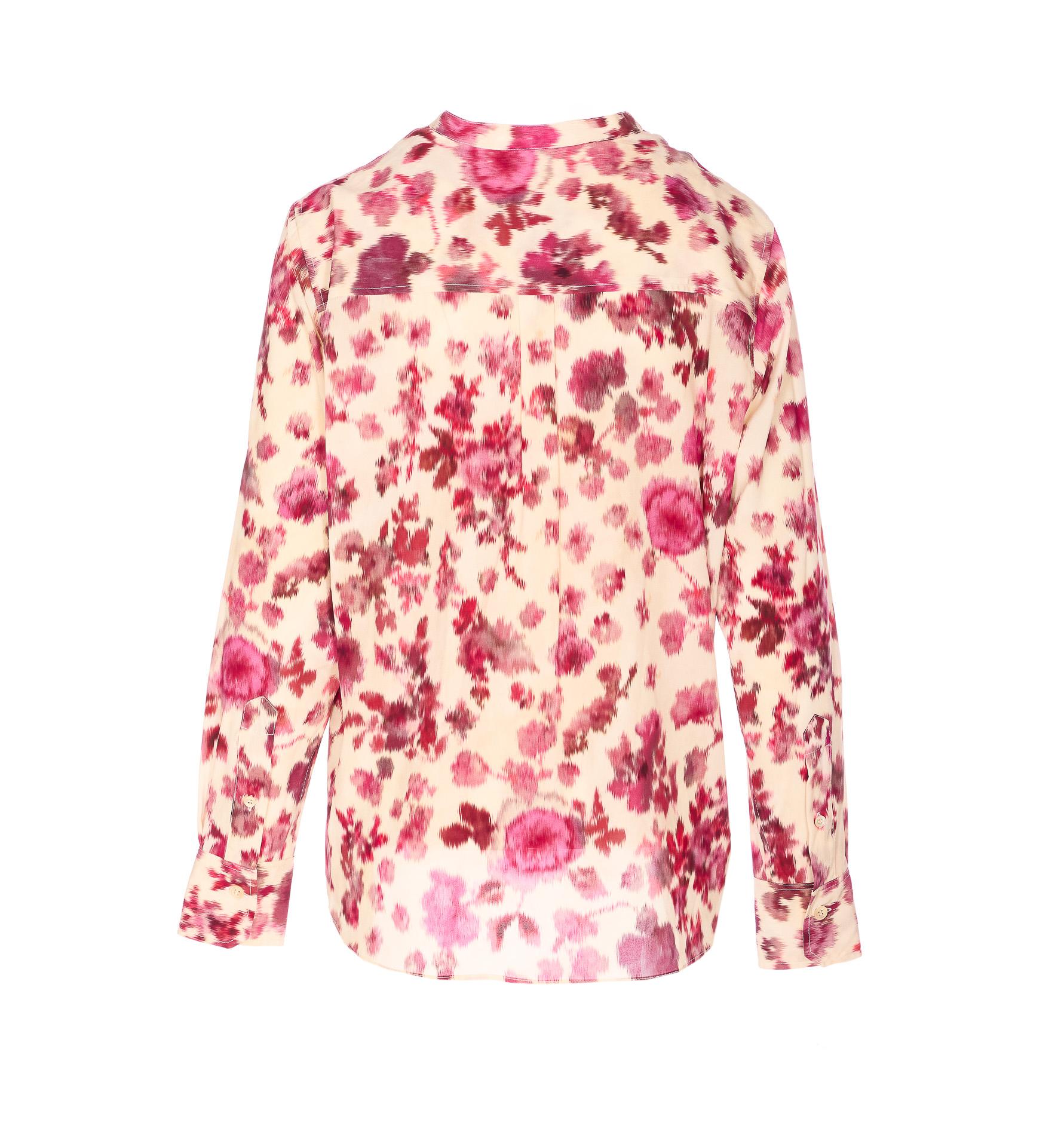 isabel marant shirts pink silk - women