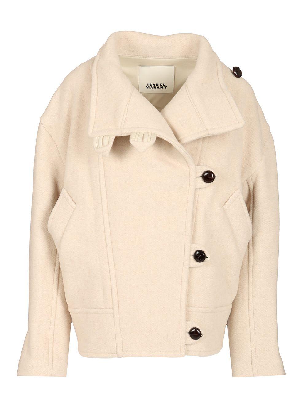 isabel marant short coat hanis