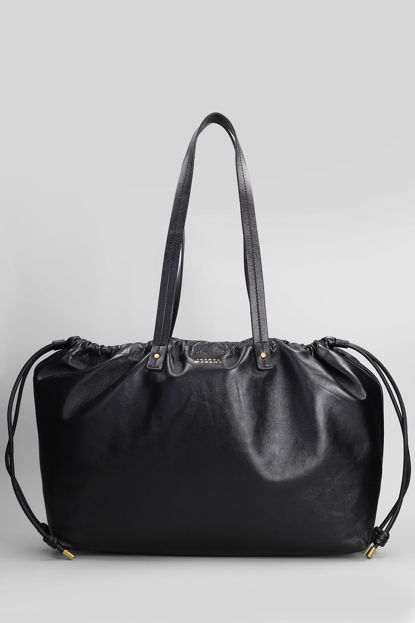 isabel marant silven ew tote in black leather