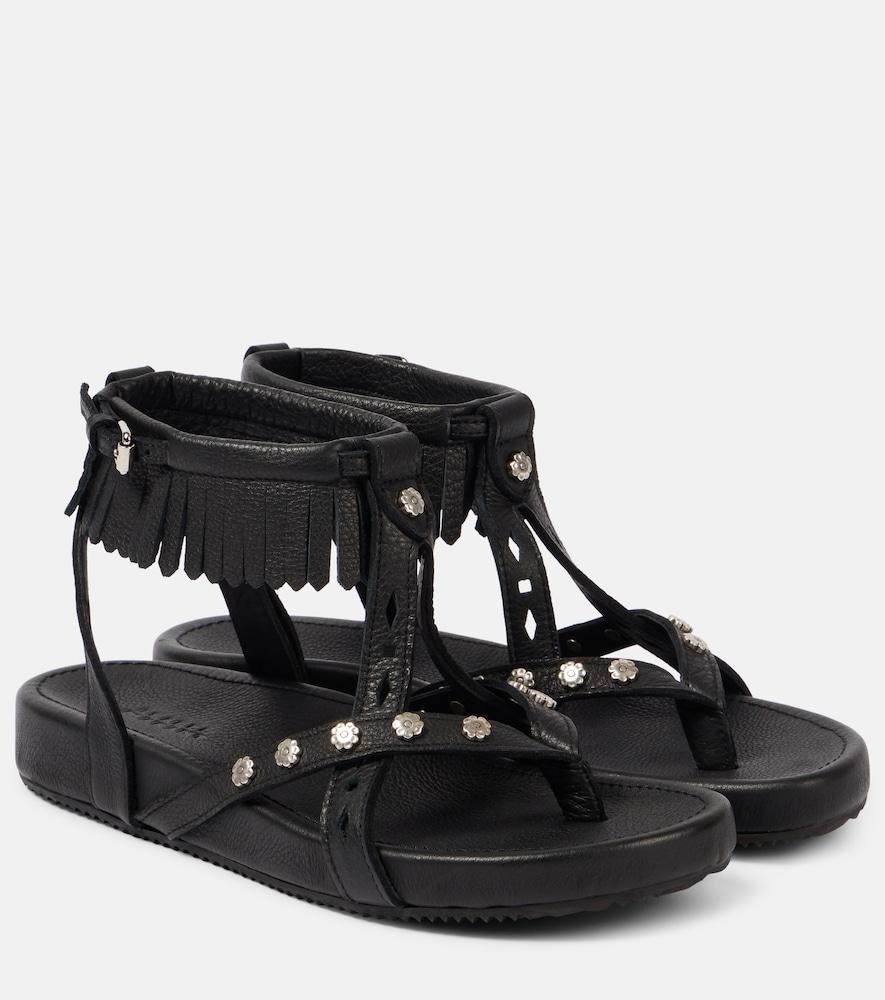 isabel marant silya studded leather sandals