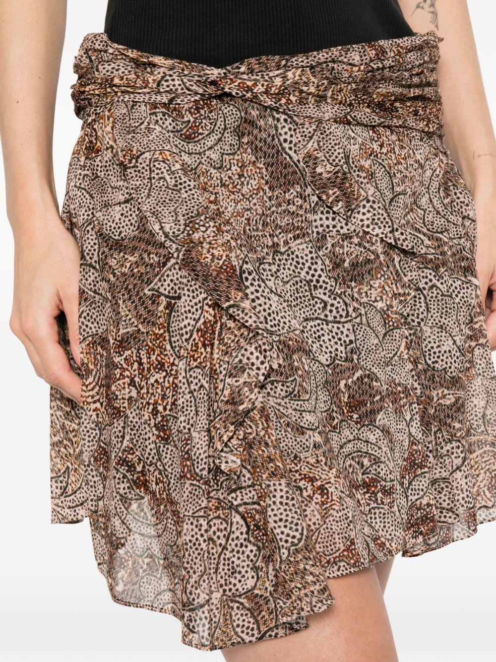isabel marant skirts ochre outer: cotton - women