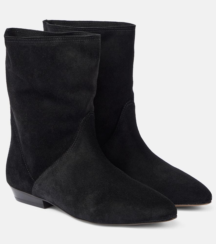 isabel marant slaine suede ankle boots