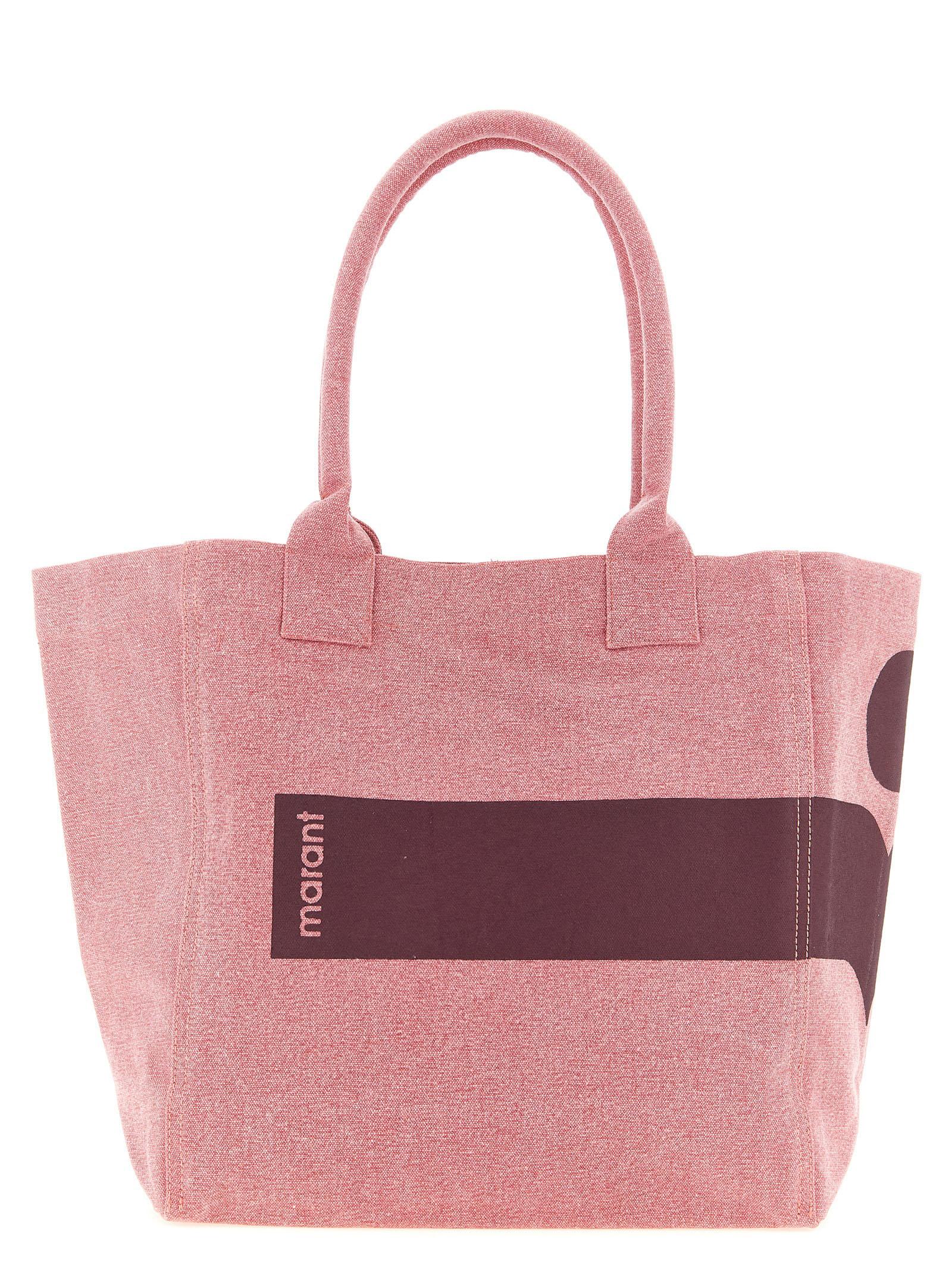 isabel marant small yenky shopping bag pink cotton tote - women