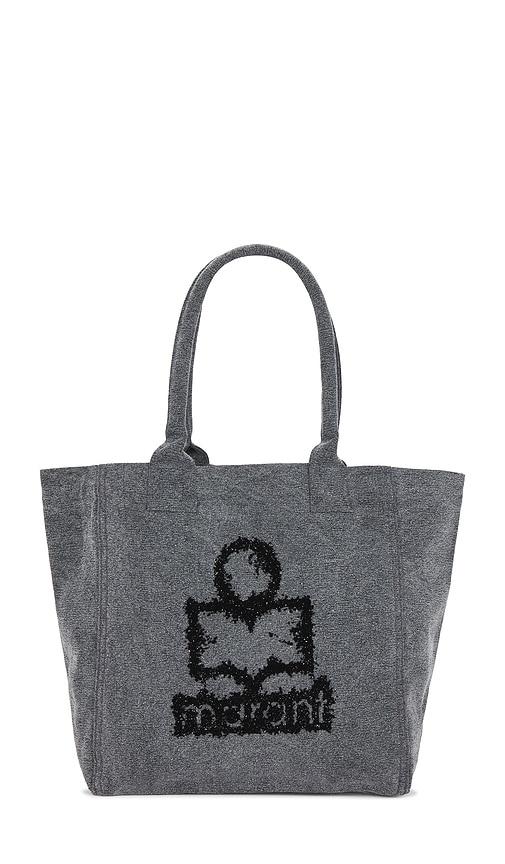 isabel marant small yenky tote bag in grey.