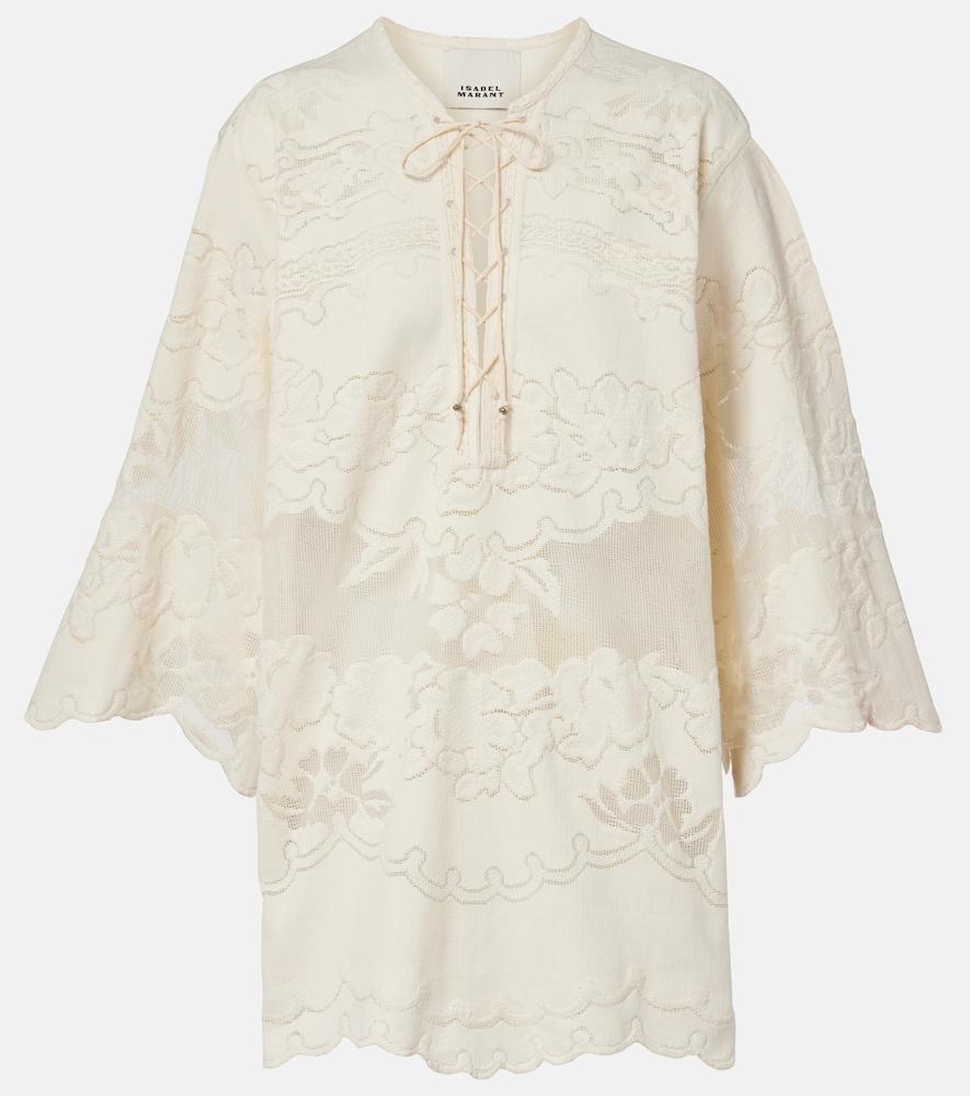 isabel marant solara embroidered cotton