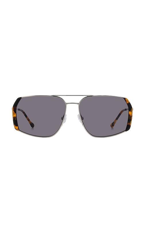isabel marant square sunglasses in black.