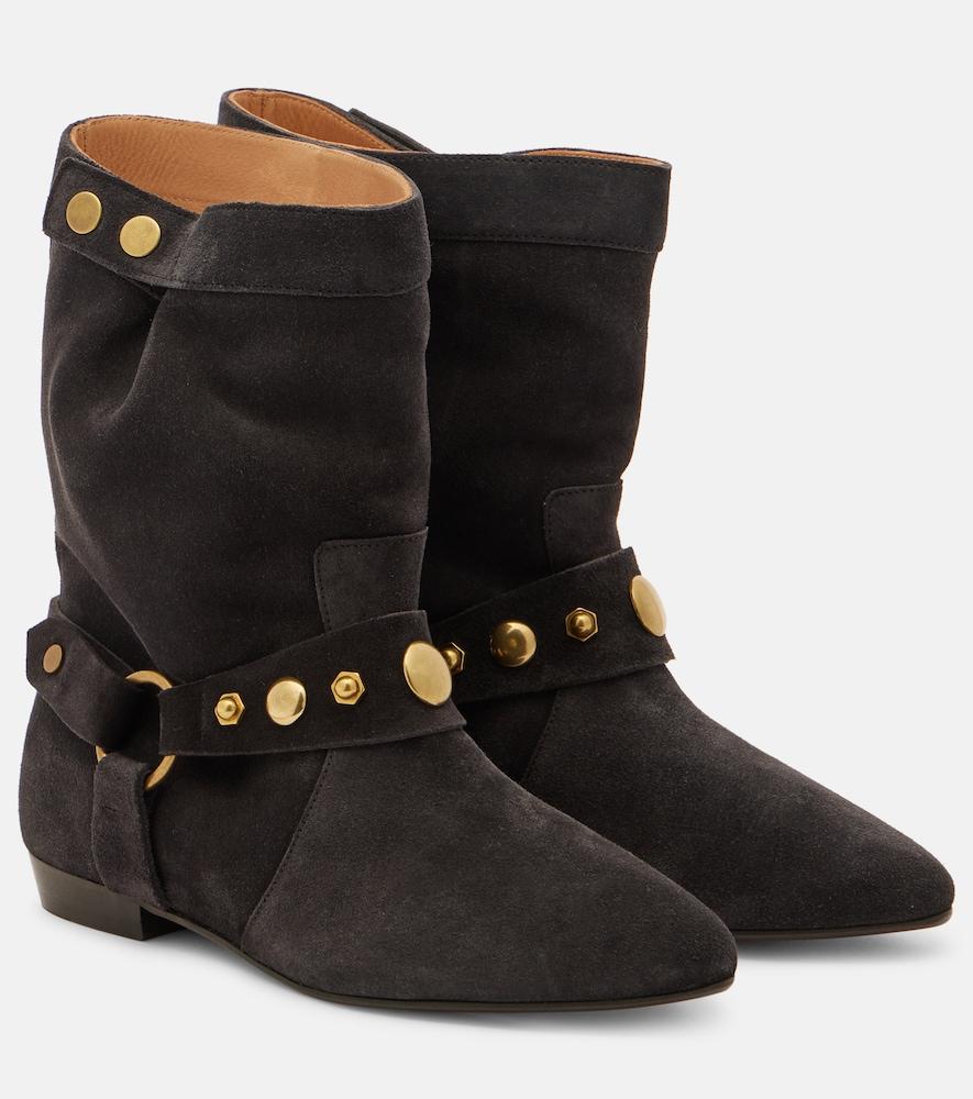 isabel marant stania suede ankle boots