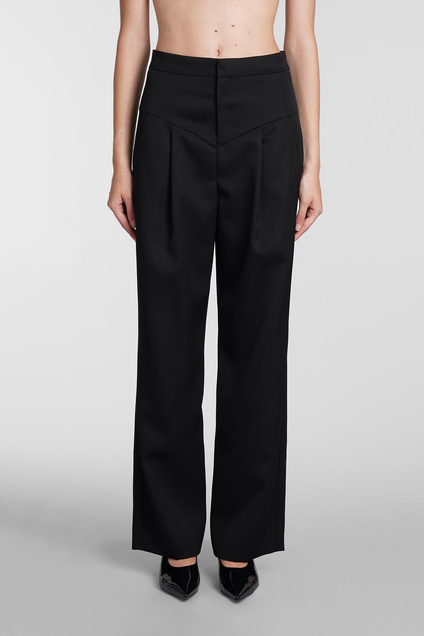 isabel marant staya wool trousers