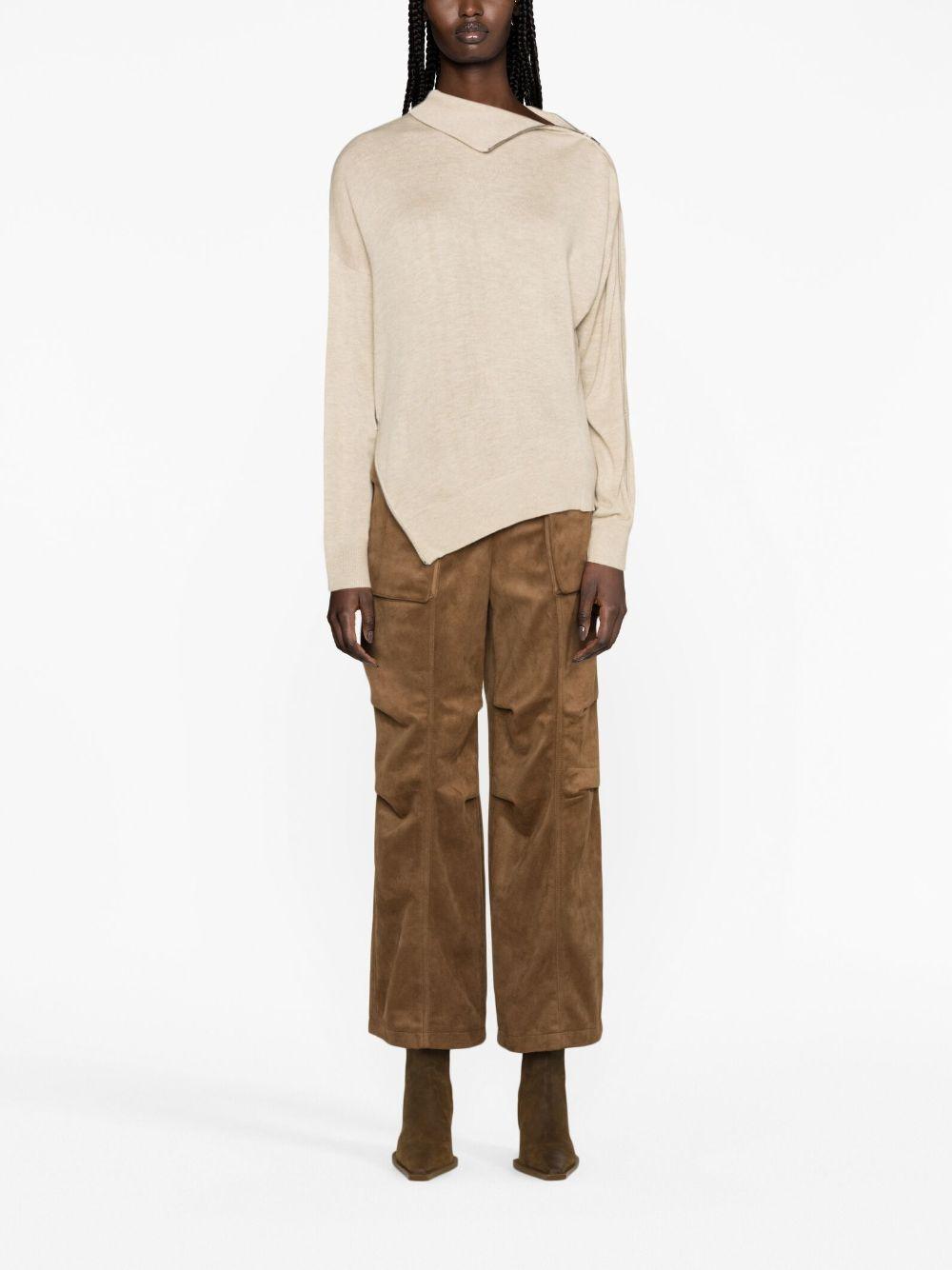 isabel marant sweaters beige viscose virgin wool - women