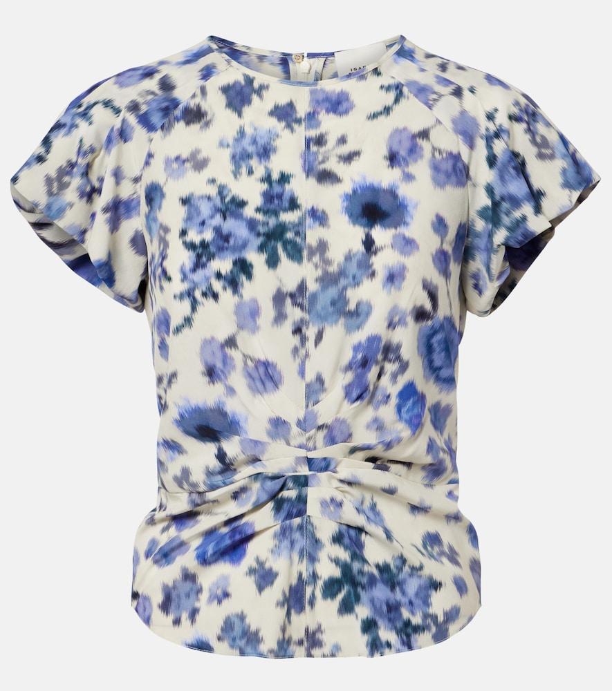 isabel marant tullya floral silk