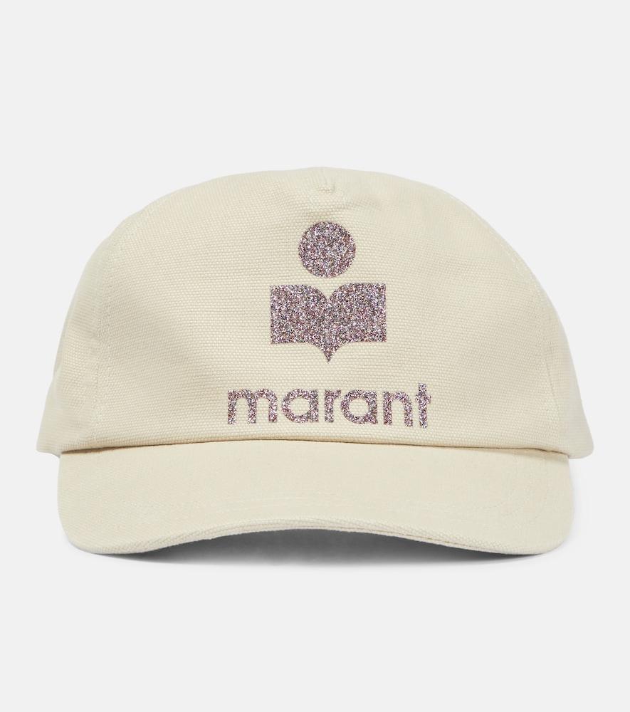 isabel marant tyron logo cotton baseball cap
