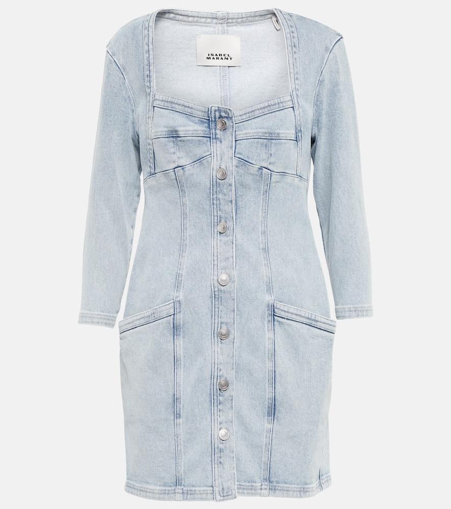 isabel marant vona denim minidress