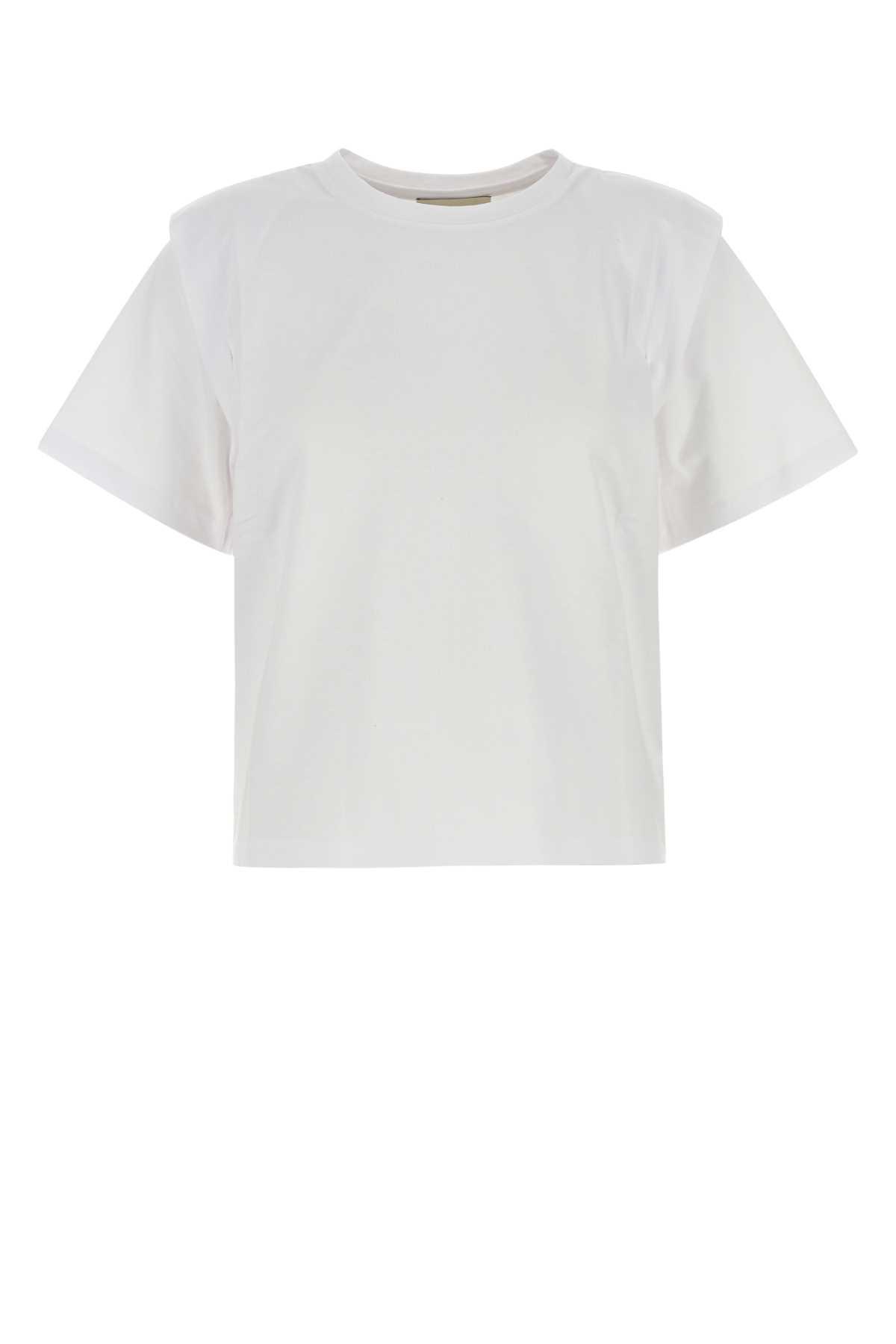 isabel marant white cotton zelitos t-shirt