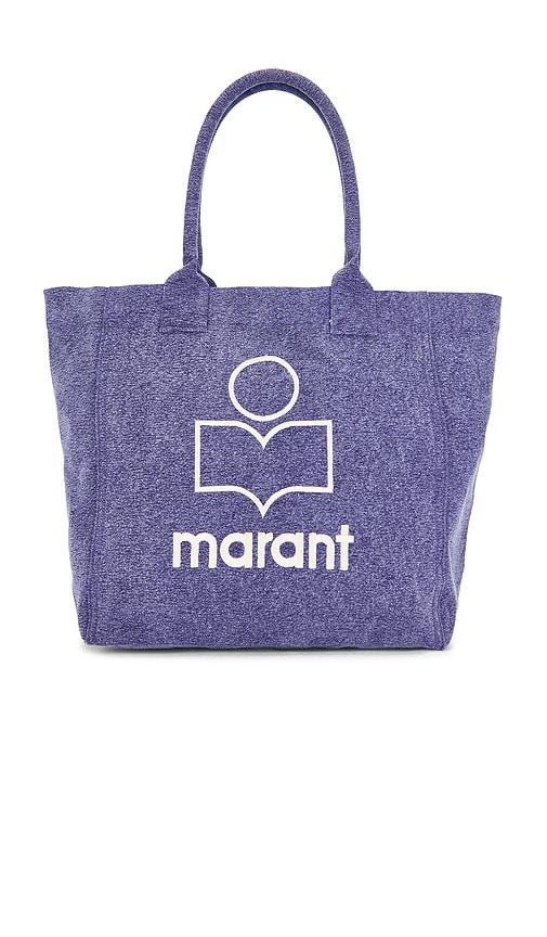 isabel marant yenky small tote bag in purple.