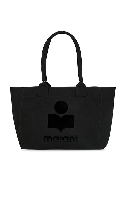 isabel marant yenky zipped bag in black.