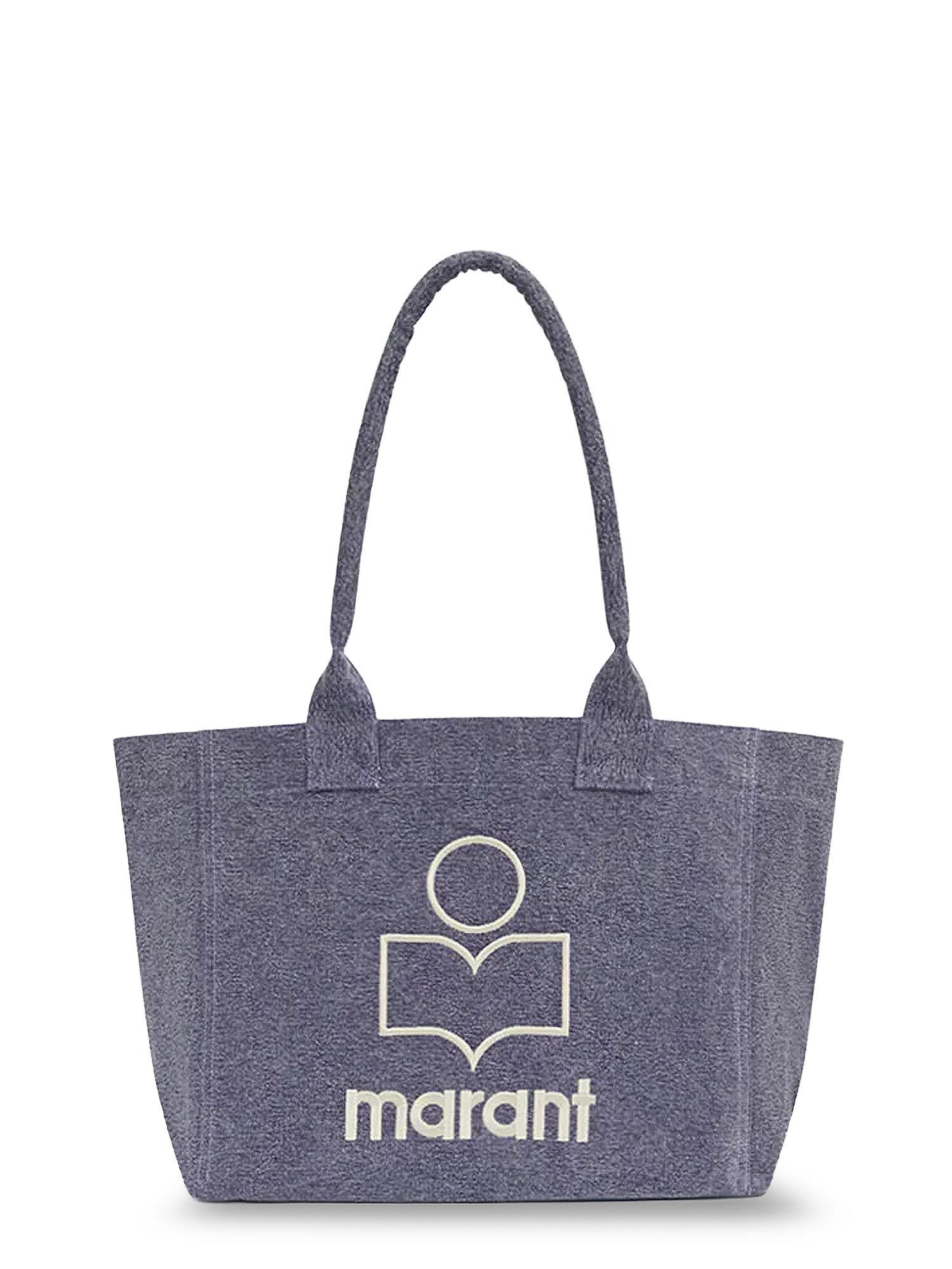 isabel marant yenky zipped cotton shoulder bag