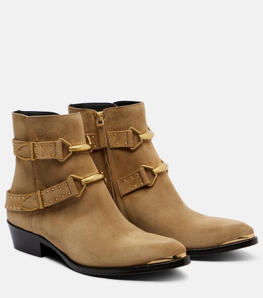 isabel marant zalya suede ankle boots