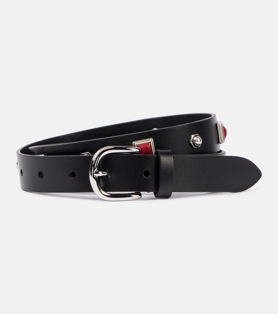 isabel marant zap studded leather belt