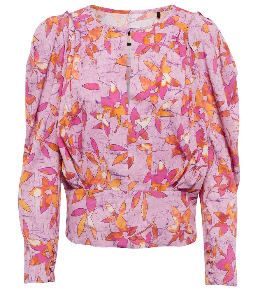isabel marant zargae floral blouse