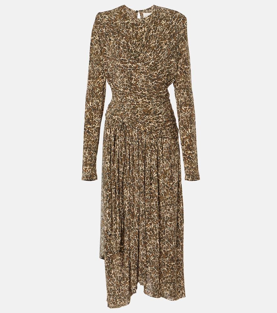 isabel marant zeidi draped leopard