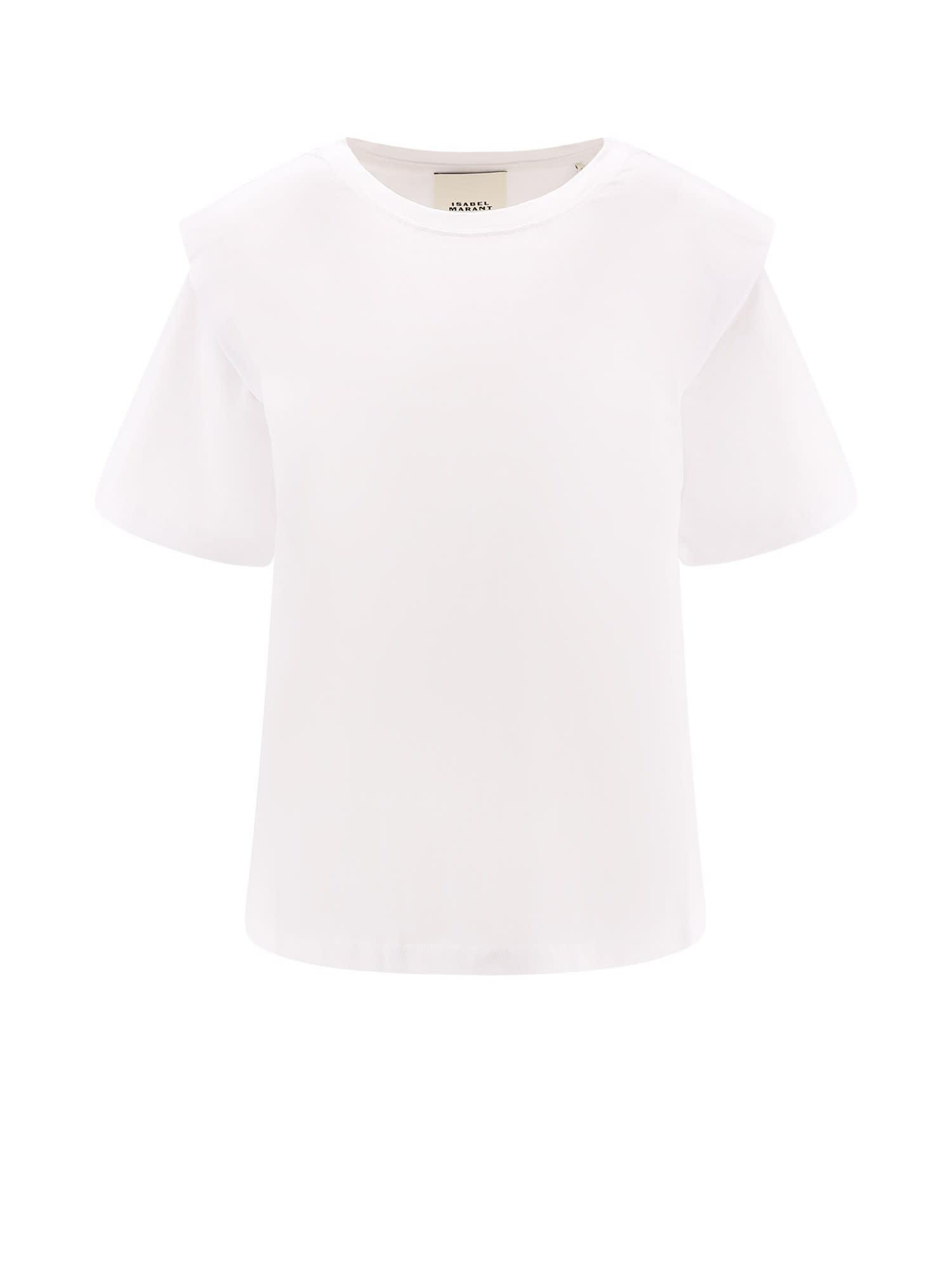 isabel marant zelitos organic cotton t-shirt