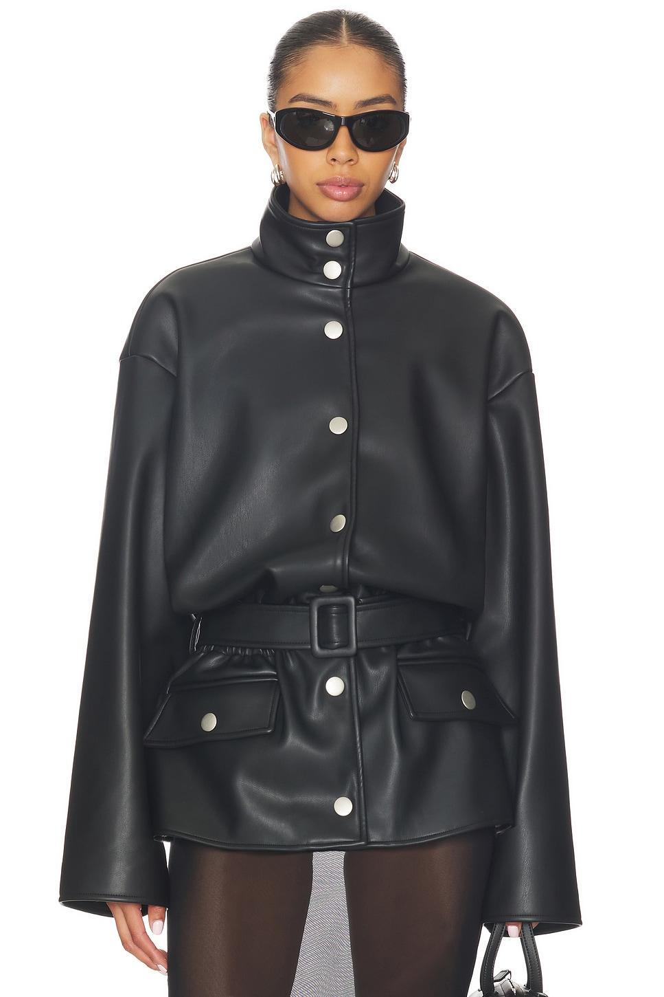 isabela faux leather jacket