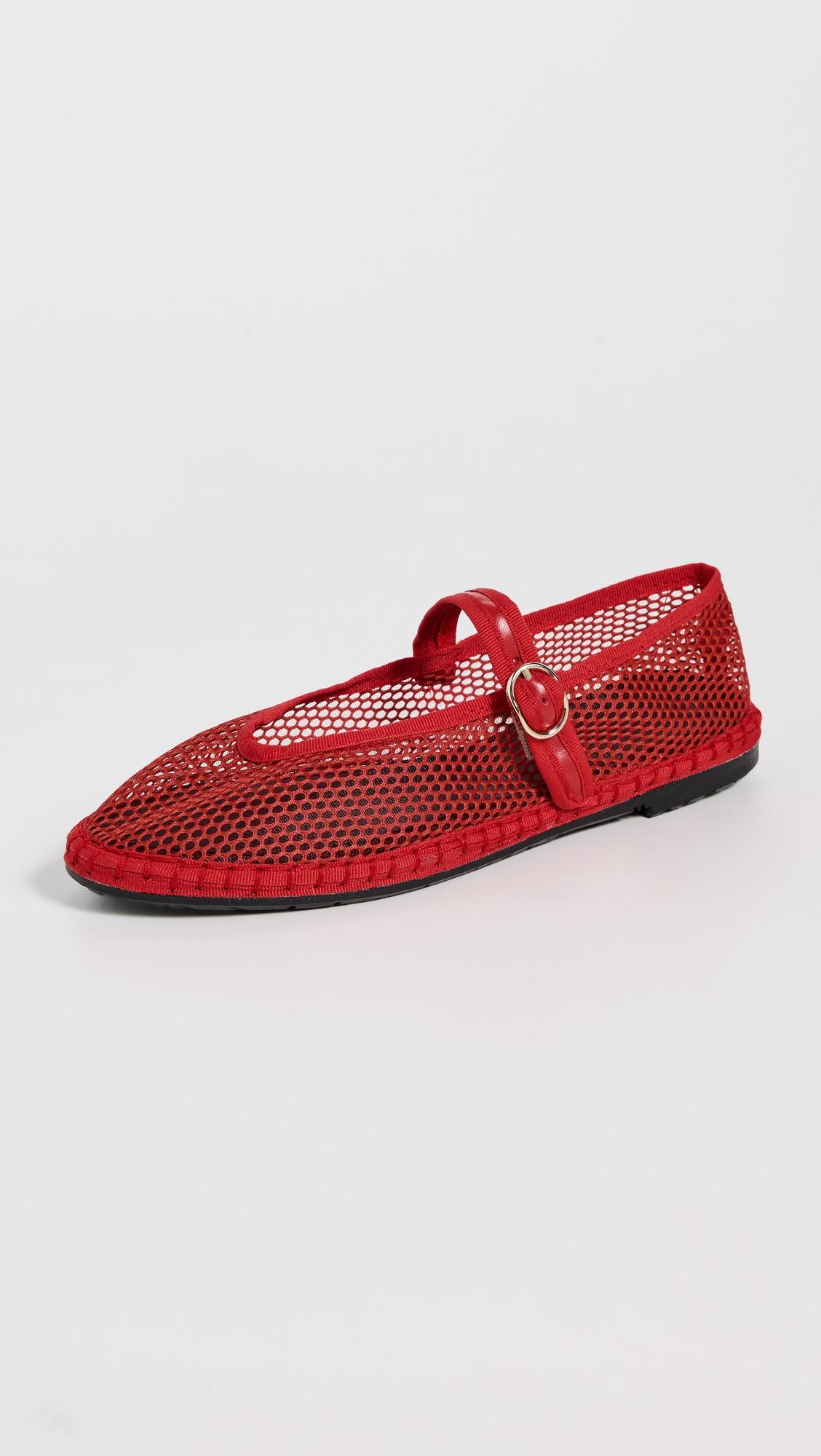 isabella mesh mary jane flats
