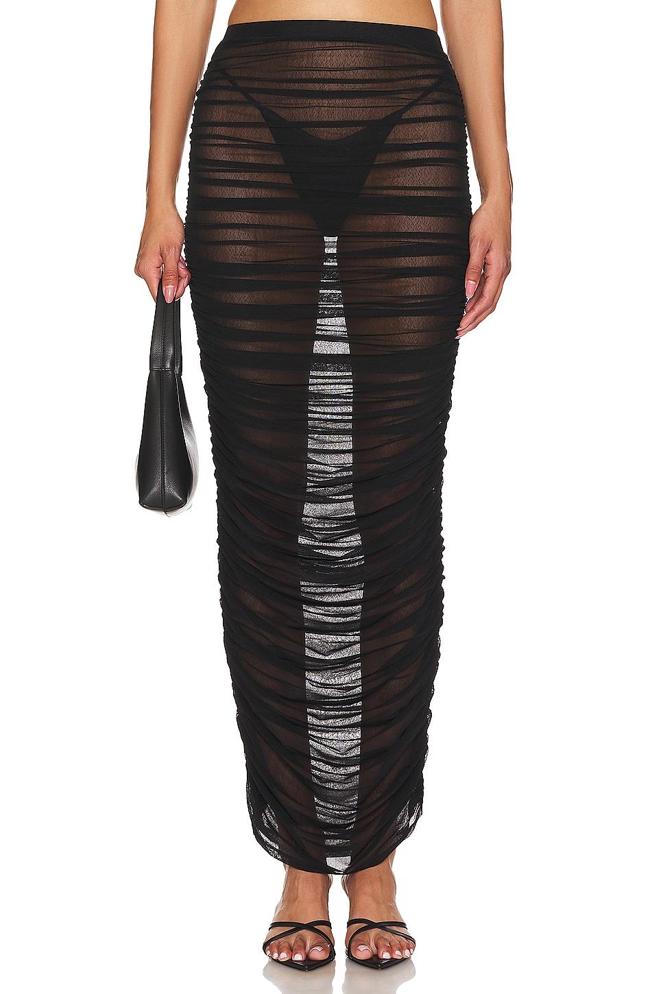 isabella sheer maxi skirt